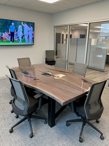 90 inch Walnut Conference Table - Sold $10,000.00