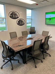 90 inch Walnut Conference Table - Sold $10,000.00