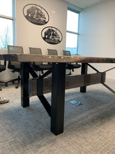 Load image into Gallery viewer, 90 inch Walnut Conference Table - Sold $10,000.00