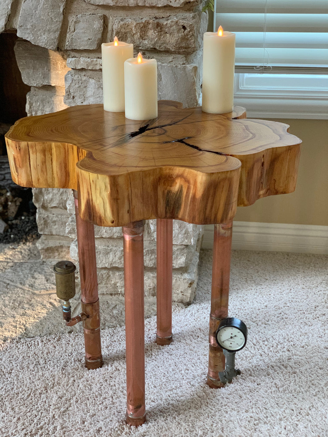 Live Edge Round Custom Table